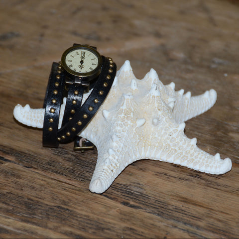 Studded Wrap Around Watch Bracelet